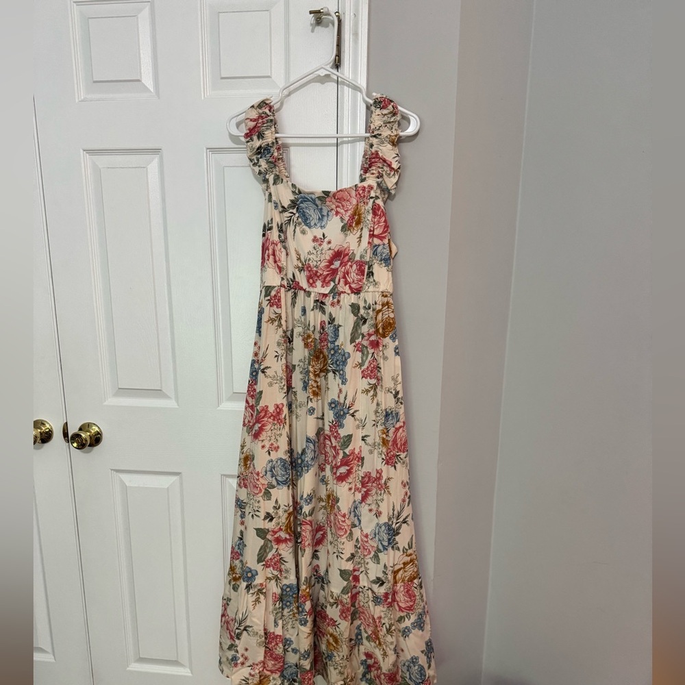 Torrid Floral Sleeveless Sundress with Flutter Sleeves